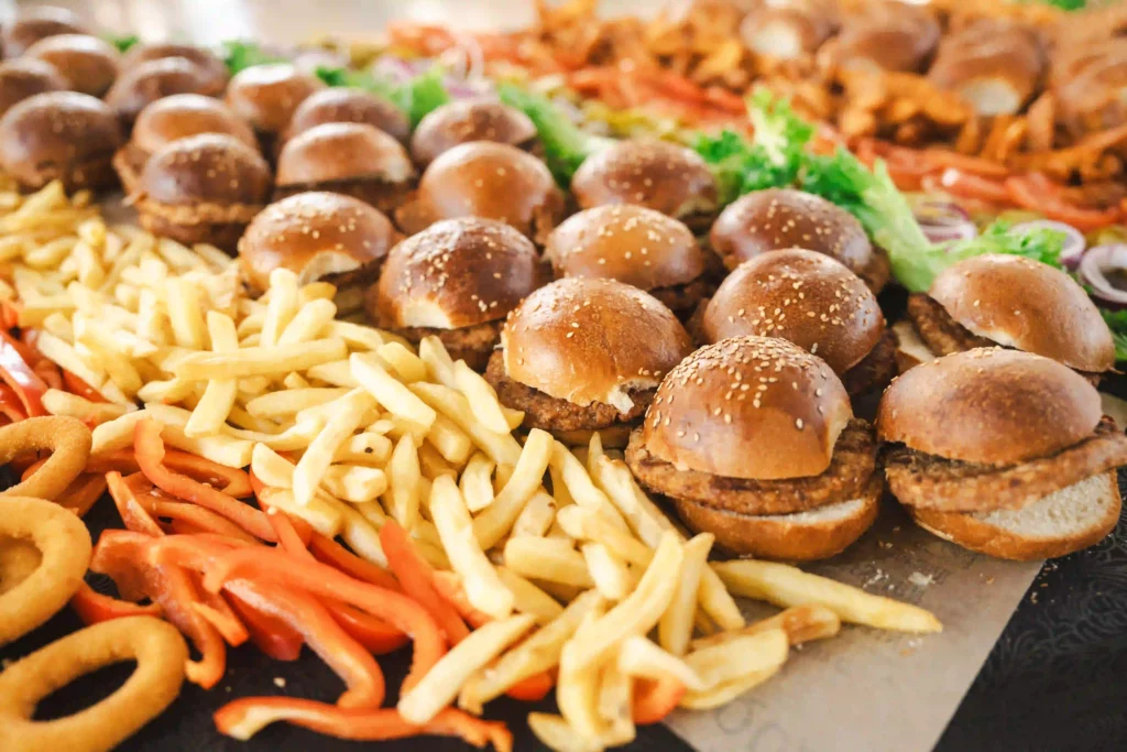 שולחן שוק המבורגרים